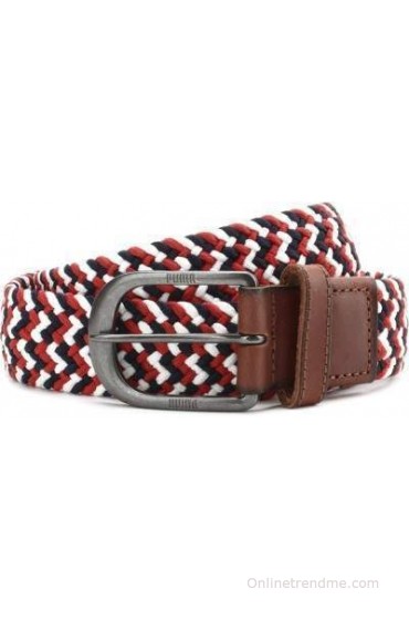 Puma Women, Men White, Blue, Red Belt(Peacoat, Fiery Red, Whisper Wh)